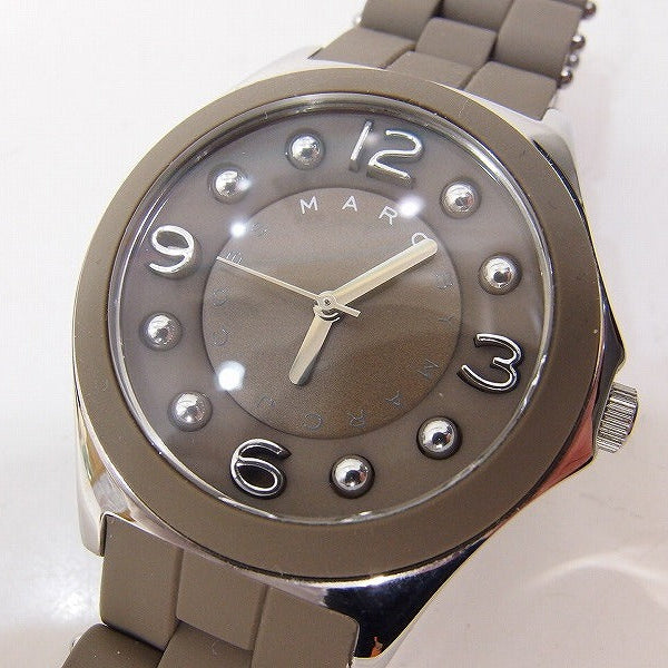 Marc Jacobs Pelly Grey Dial Grey Silicone Strap Watch for Women - MBM2539