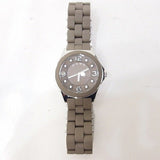Marc Jacobs Pelly Grey Dial Grey Silicone Strap Watch for Women - MBM2539