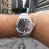 Tag Heuer Aquaracer Automatic Anthracite Grey Dial Silver Steel Strap Watch for Men - WAY2113.BA0928