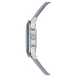 Swarovski Octea Lux Chrono Blue Dial Blue Leather Strap Watch for Women - 5580600