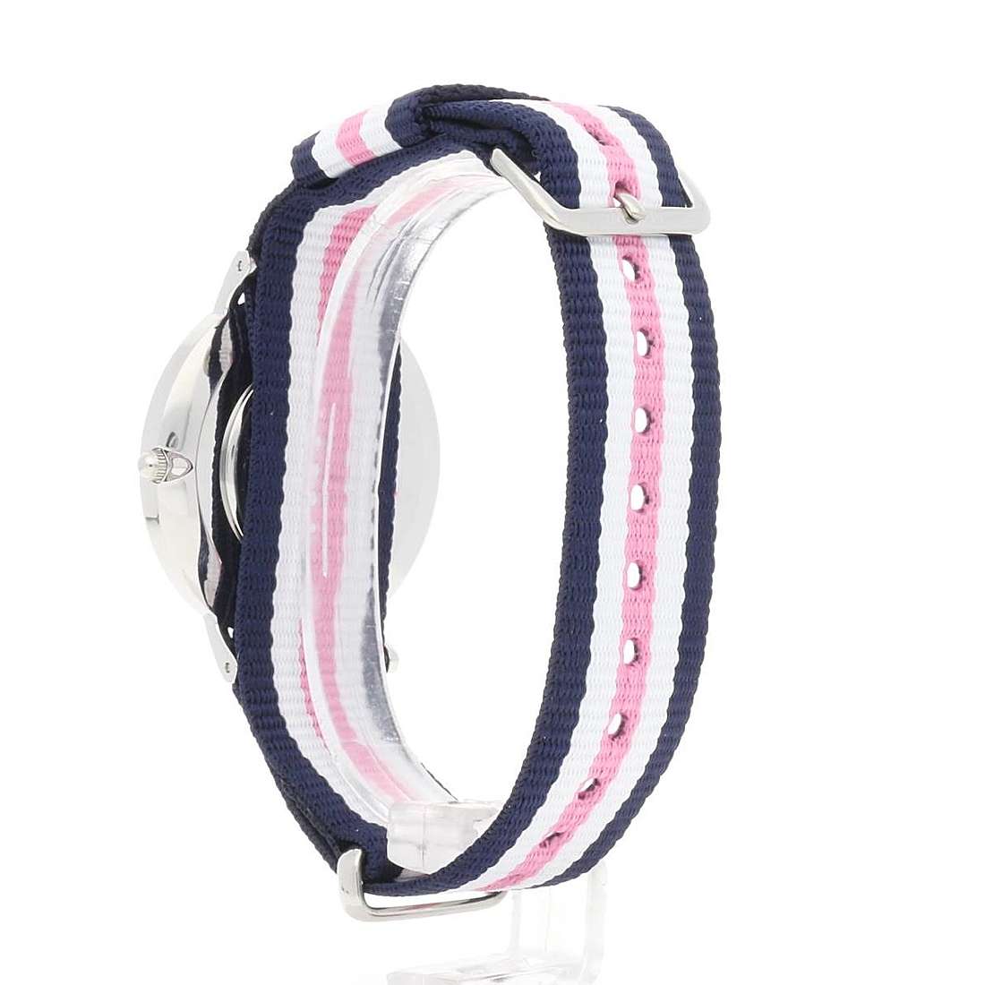 Daniel Wellington Classic Southampton White Dial Three Tone Nylon Strap Watch For Women - DW00100050