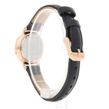 Daniel Wellington Classic Petite Sheffield White Dial Black Leather Strap Watch For Women - DW00100230