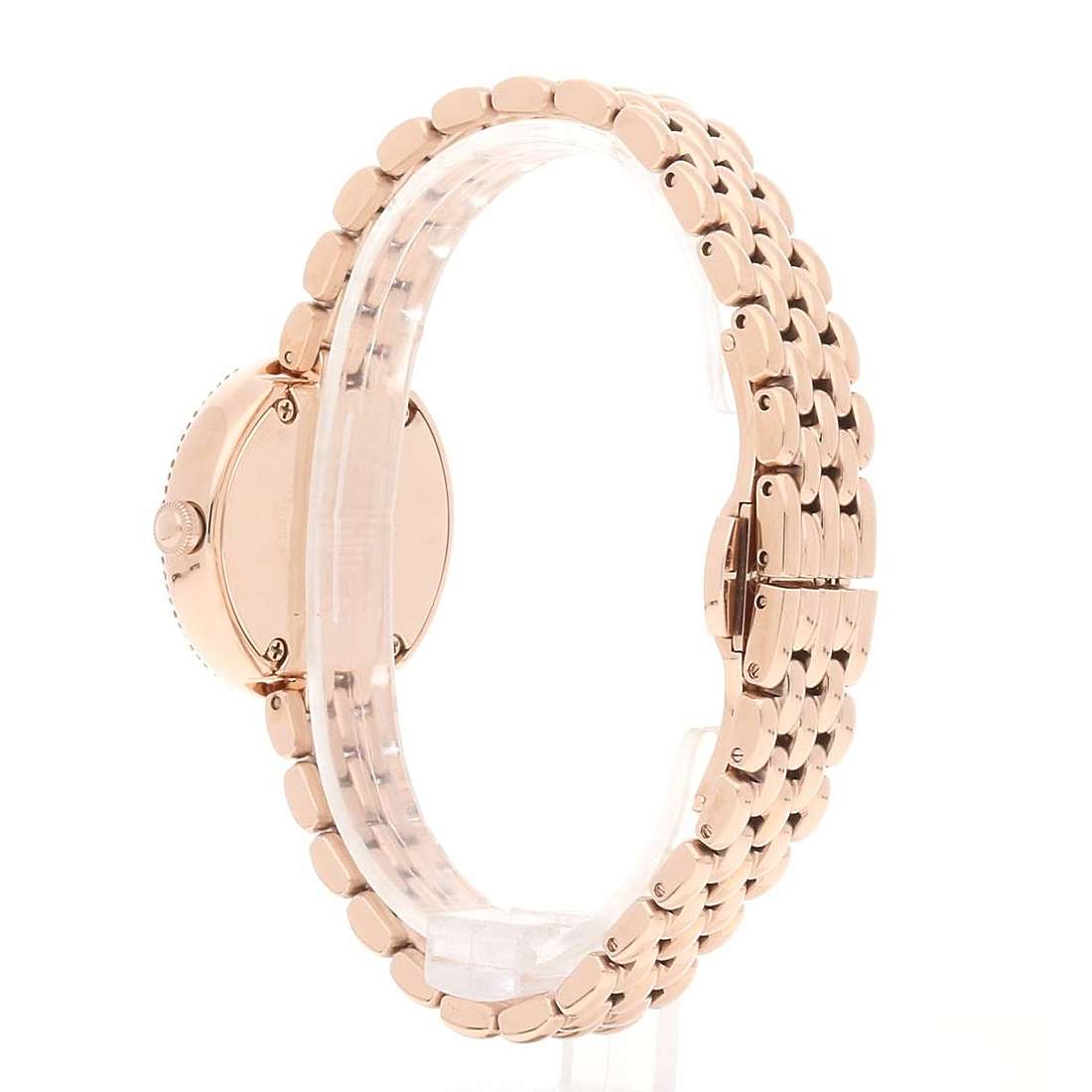 Emporio Armani Rosa Quartz Mother of Pearl White Dial Rose Gold Steel Strap Watch For Women - AR11355
