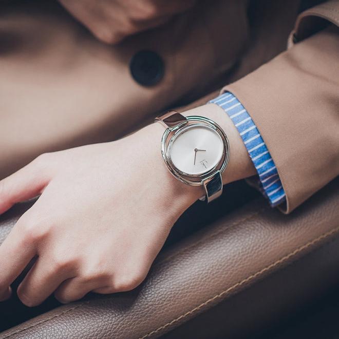 Calvin Klein Impetuous Silver Dial Silver Steel Strap Watch for Women - K4F2N116