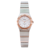 Omega Constellation Manhattan Quartz Diamonds Mother of Pearl Dial Two Tone Steel Strap Watch for Women - 131.20.25.60.55.001