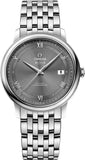Omega De Ville Prestige Co-Axial Automatic Grey Dial Silver Steel Strap Watch for Men - 424.10.40.20.06.001