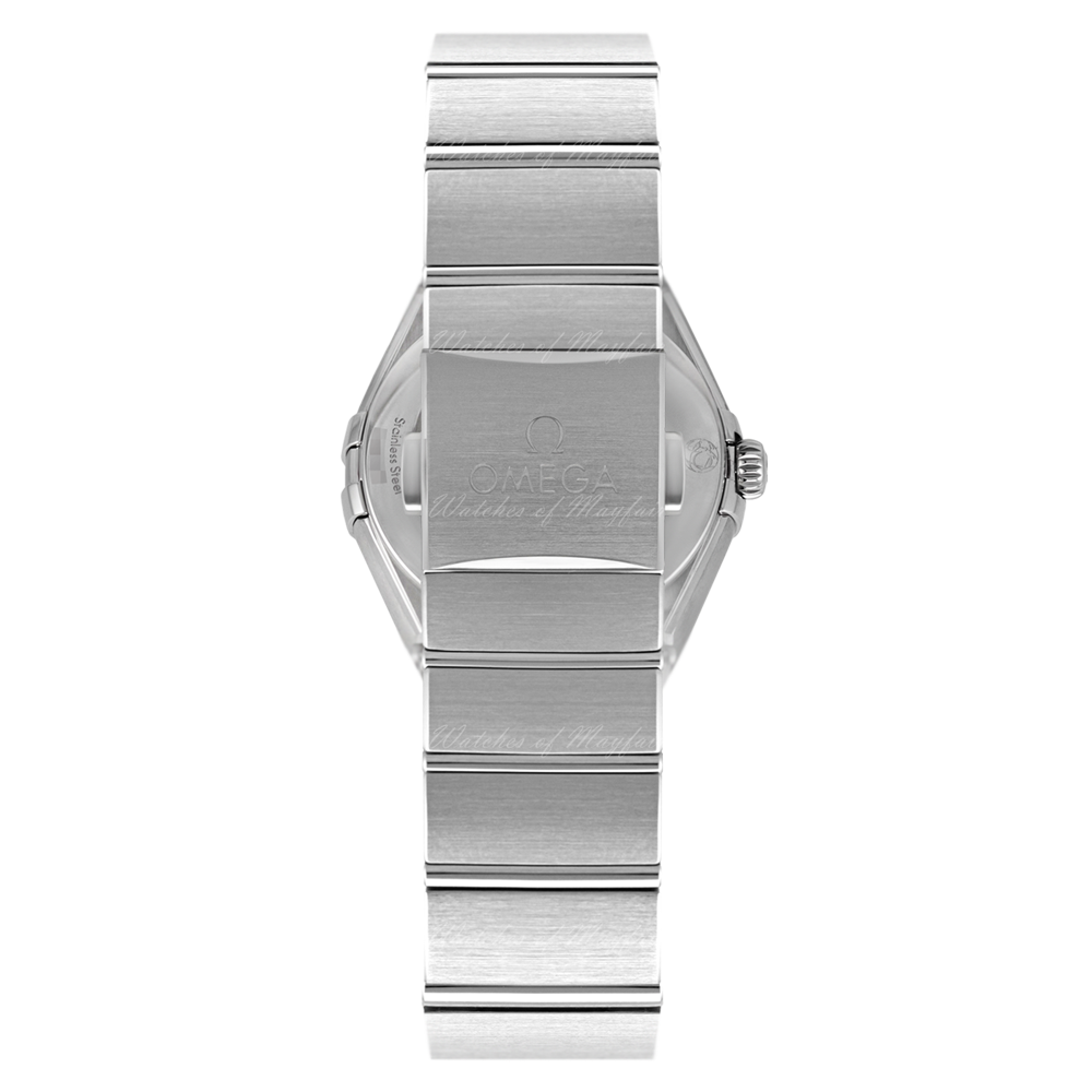 Omega Constellation Manhattan Quartz Diamonds Mother of Pearl Dial Silver Steel Strap Watch for Women - 131.15.25.60.55.001