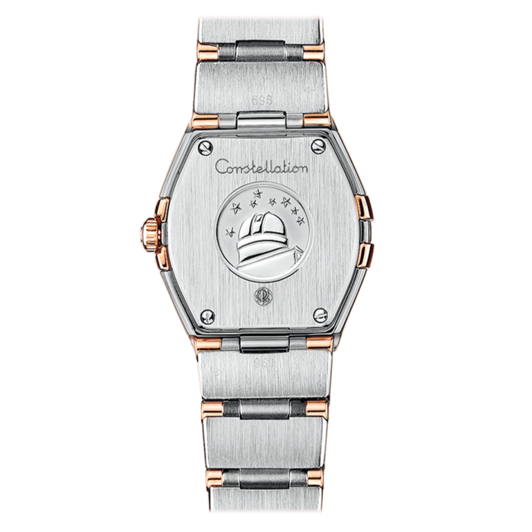 Omega Constellation Diamonds Mother of Pearl Dial Two Tone Steel Strap Watch for Women - 123.25.27.60.55.006