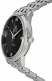 Omega De Ville Prestige Co-Axial Black Dial Silver Steel Strap Watch for Men - 424.10.40.20.01.001