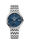 Omega De Ville Prestige Co-Axial Orbis Blue Dial Silver Steel Strap Watch for Men - 424.10.40.20.03.001