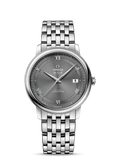 Omega De Ville Prestige Co-Axial Automatic Grey Dial Silver Steel Strap Watch for Men - 424.10.40.20.06.001