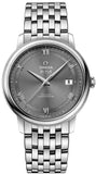 Omega De Ville Prestige Co-Axial Automatic Grey Dial Silver Steel Strap Watch for Men - 424.10.40.20.06.001