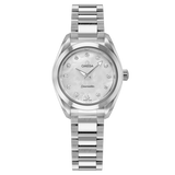 Omega Seamaster Aqua Terra Quartz Diamonds Mother of Pearl Dial Silver Steel Strap Watch for Women - 220.10.28.60.55.001