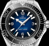 Omega Seamaster Planet Ocean 6000M Co Axial Master Chronometer Blue Dial Silver Steel Strap Watch for Men - 21530462103001