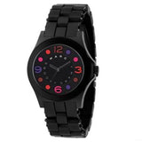 Marc Jacobs Pelly Black Dial Black Silicone Strap Watch for Women - MBM2543
