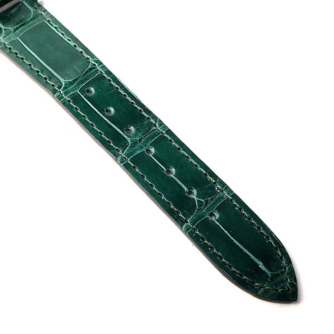 Gucci Grip Quartz Silver Dial Green Leather Strap Watch For Women - YA157404