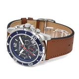 Coach Kent Chronograph Blue Dial Brown Leather Strap Watch for Men - 14602560