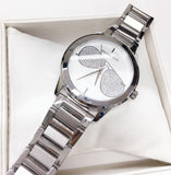 Michael Kors Harman Analog Silver Dial Silver Steel Strap Watch For Women - MK3672