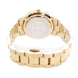 Daniel Wellington Iconic Link Black Dial Rose Gold Steel Strap Watch for Women - DW00100210