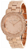 Marc Jacobs Marci Crystals Rose Gold Dial Rose Gold Steel Strap Watch for Women - MBM3192