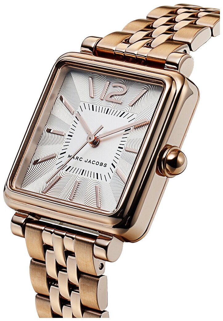 Marc Jacobs Vic Silver Dial Rose Gold Steel Strap Watch for Women - MJ3514