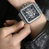 Guess Leo Chronograph Navy Blue Dial Blue Silicone Strap Watch For Men - GW0637G1