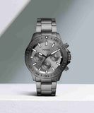 Fossil Bannon Multifunction Chronograph Grey Dial Grey Steel Strap Watch for Men - BQ2491