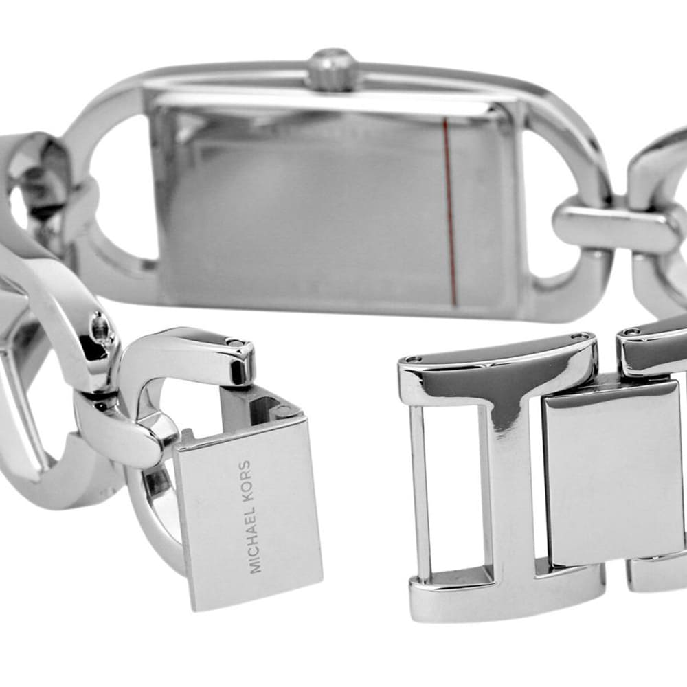 Michael Kors Empire Three Hand Silver Dial Silver Steel Strap Watch For Women - MK7407