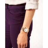 Marc Jacobs Amy White Dial Rose Gold Steel Strap Watch for Women - MBM3077
