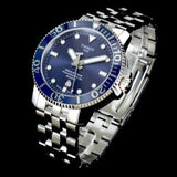 Tissot T Sport Seastar 1000 Powermatic Silicium Blue Dial Silver Steel Strap Watch For Men - T120.407.11.041.01