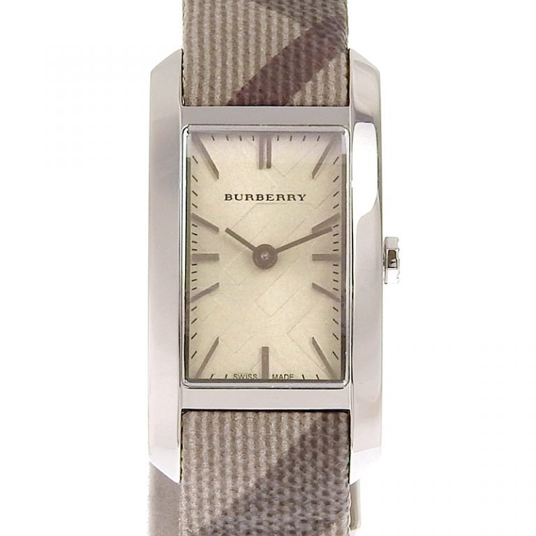Burberry The Pioneer Grey Dial Leather Strap Watch for Women - BU9504