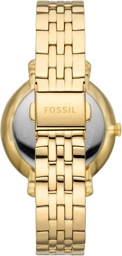 Fossil Jacqueline Moonphase Mother of Pearl Dial Gold Steel Strap Watch for Women - ES5167