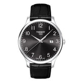 Tissot T Classic Tradition Black Dial Black Leather Strap Watch For Men - T063.610.16.052.00
