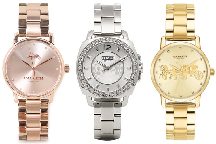 Coach Mini Boyfriend Diamonds Silver Dial Silver Steel Strap Watch for Women - 14501699