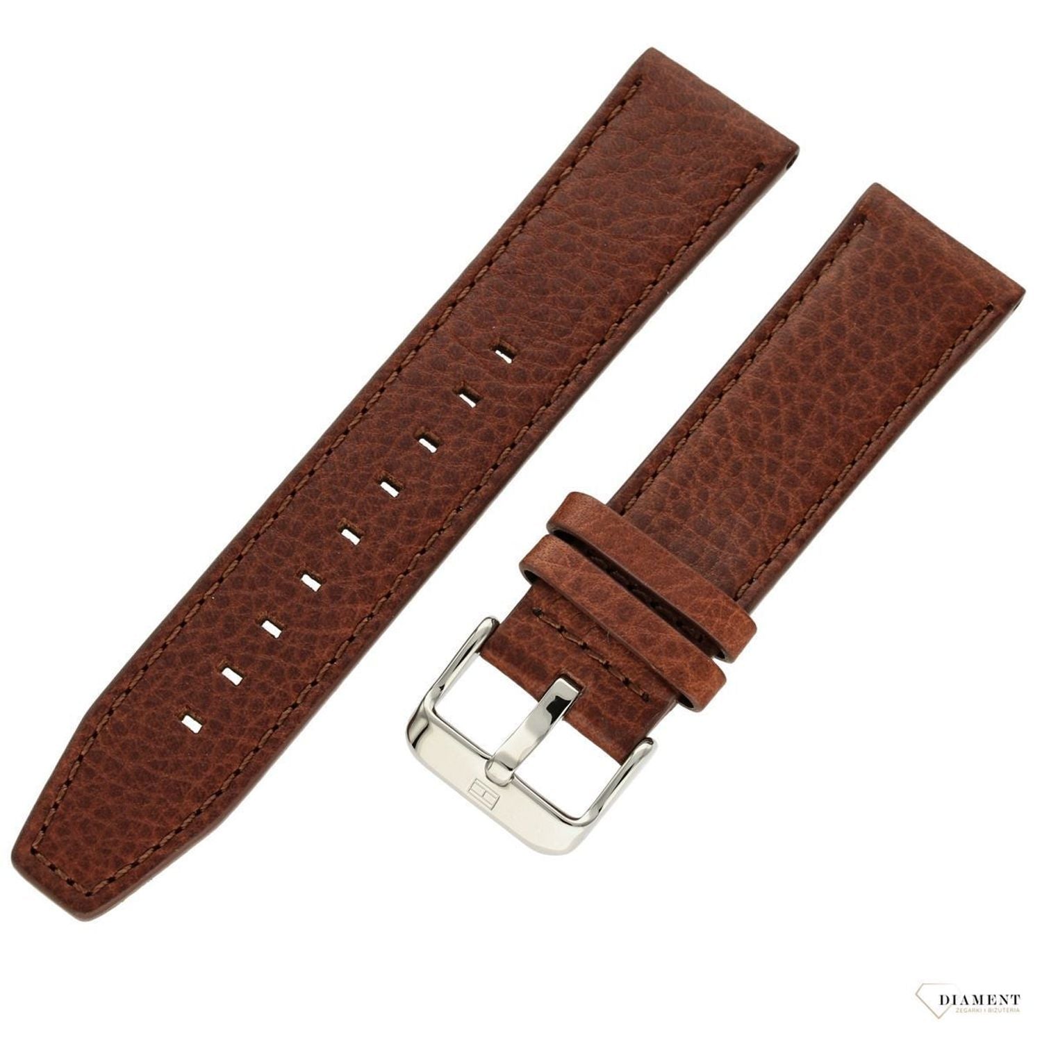 Tommy Hilfiger Decker Blue Dial Brown Leather Strap Watch for Men - 1791561