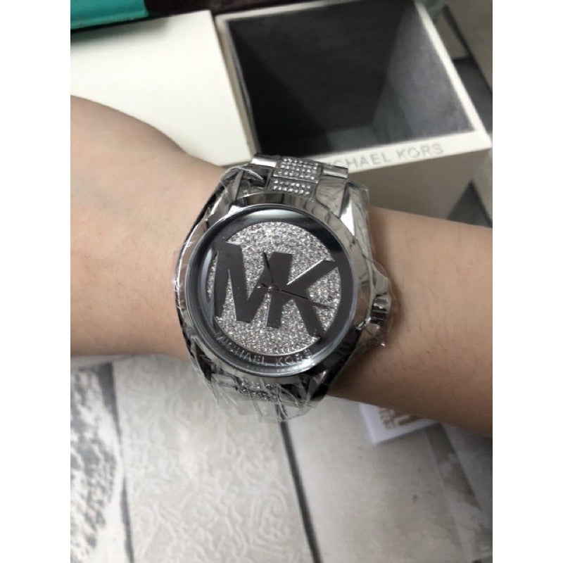 Michael Kors Bradshaw Silver Dial Silver Stainless Steel Strap Watch for Women - MK6486