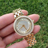 Michael Kors Darci Gold Dial Gold Steel Strap Watch for Women - MK3445