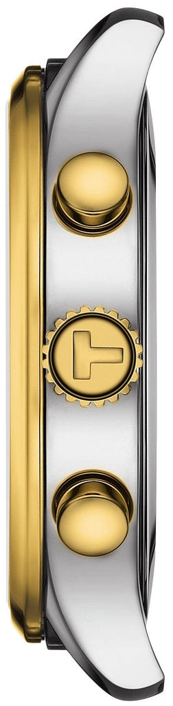 Tissot T Sport Chrono XL Classic Green Dial Two Tone Steel Strap Watch for Men - T116.617.22.091.00