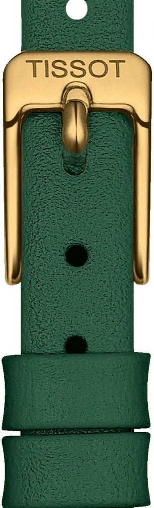 Tissot Lovely Round Green Mother of Pearl Dial Green Leather Strap Watch for Women - T140.009.36.091.00