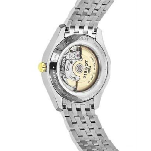 Tissot T Classic T One Automatic Silver Dial Two Tone Steel Strap Watch For Men - T038.430.22.037.00