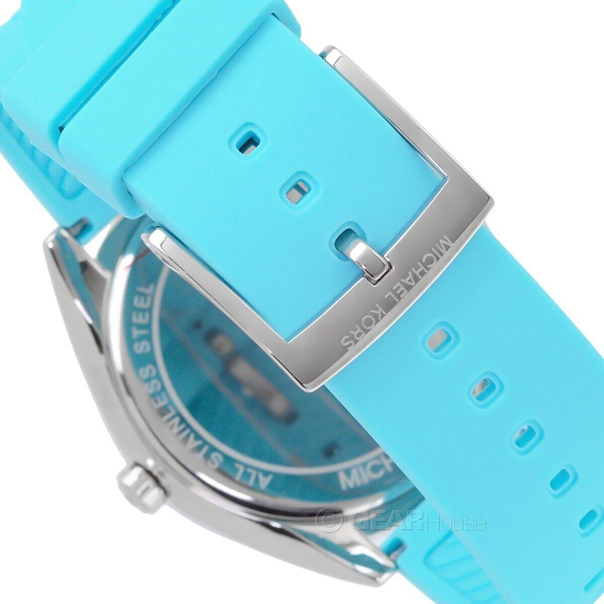 Michael Kors Janelle Quartz Blue Dial Blue Rubber Strap Watch For Women - MK7350