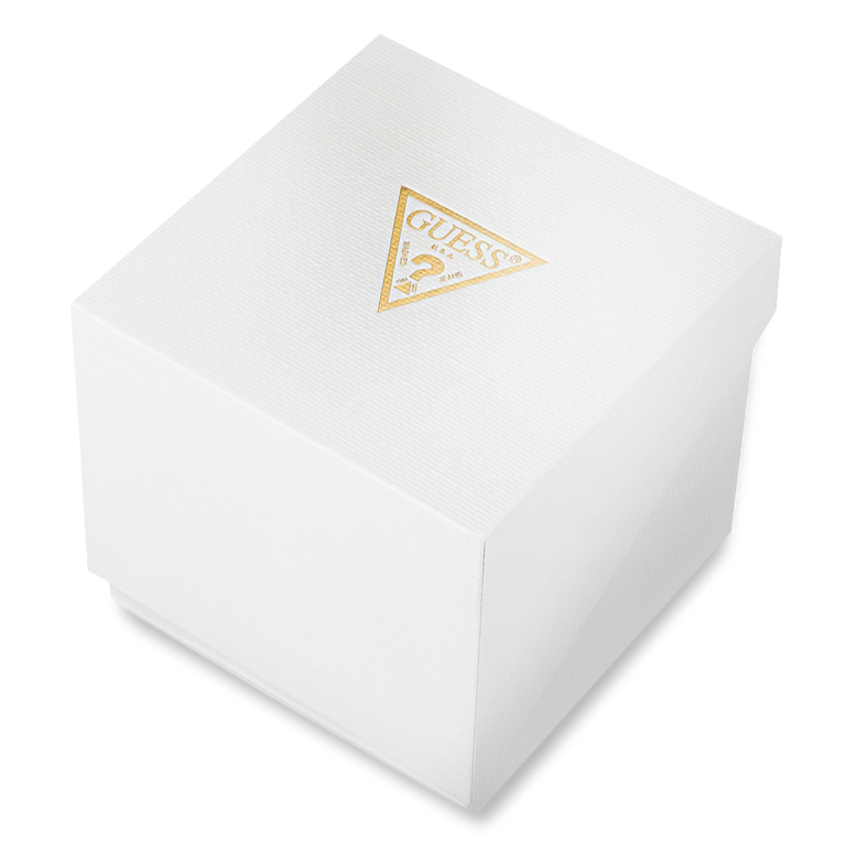 Guess Intricate Iridescent Crystals Purple Dial Purple Steel Strap Watch for Women - GW0401L4