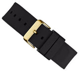 Guess Duke Crystals Black Dial Black Silicone Strap Watch For Men - GW0641G2