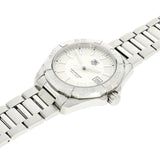 Tag Heuer Aquaracer Quartz White Dial Silver Steel Strap Watch for Men - WAY1111.BA0928