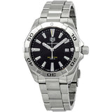 Tag Heuer Aquaracer Black Dial Silver Steel Strap Watch for Men - WBD1110.BA0928