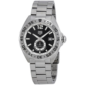 Tag Heuer Formula 1 Automatic Black Dial Silver Steel Strap Watch for Men - WAZ2012.BA0842