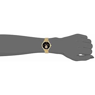Michael Kors Portia Black Dial Gold Steel Strap Watch for Women - MK3788