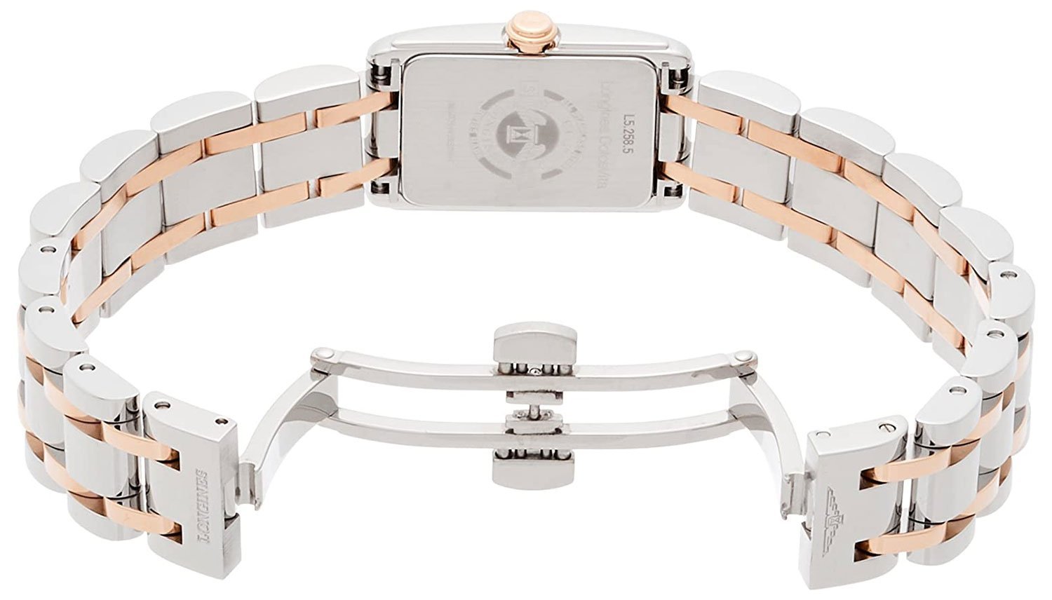 Longines Dolcevita Diamonds Mother of Pearl White Dial Two Tone Steel Strap Watch for Women - L5.258.5.89.7