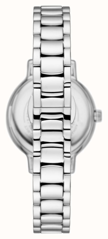 Emporio Armani Cleo Crystals Mother Of Pearl Dial Silver Steel Strap Watch For Women - AR11484