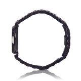 Emporio Armani Gianni T-Bar Quartz Black Mother of Pearl Dial Black Steel Strap Watch For Women - AR11268